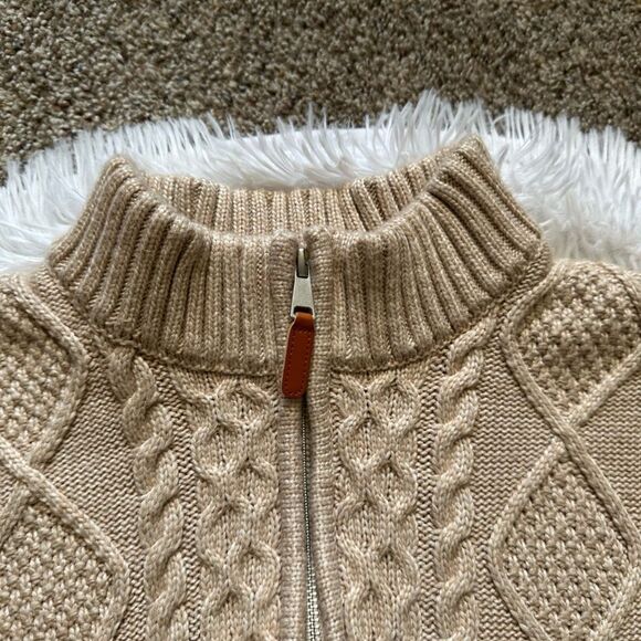 Cupcakes & Cashmere Classic Sweater Poncho Oversized Zip Front Womens Size Small - Picture 4 of 9
